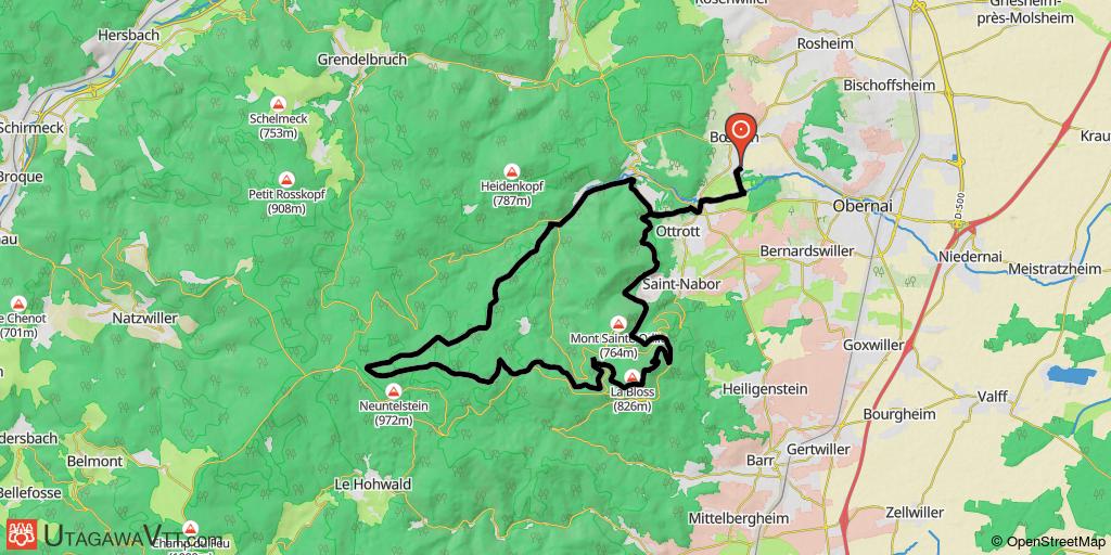 Tour du Mont-Sainte-Odile - Boerch - Rotlach