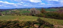Laye, paysage verdoyant