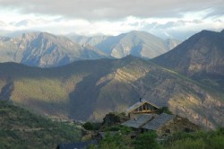 Etape 9 : Toujours Farrera avec les chaines de montagne en arrière plan
