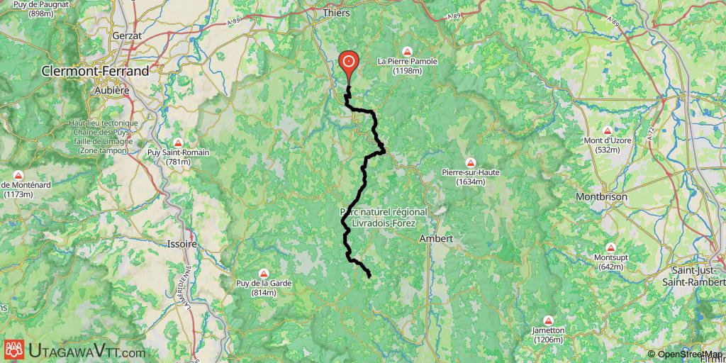 Tour Livradois - Forez - Etape 1 : Courpière - Chambon-sur-Dolore