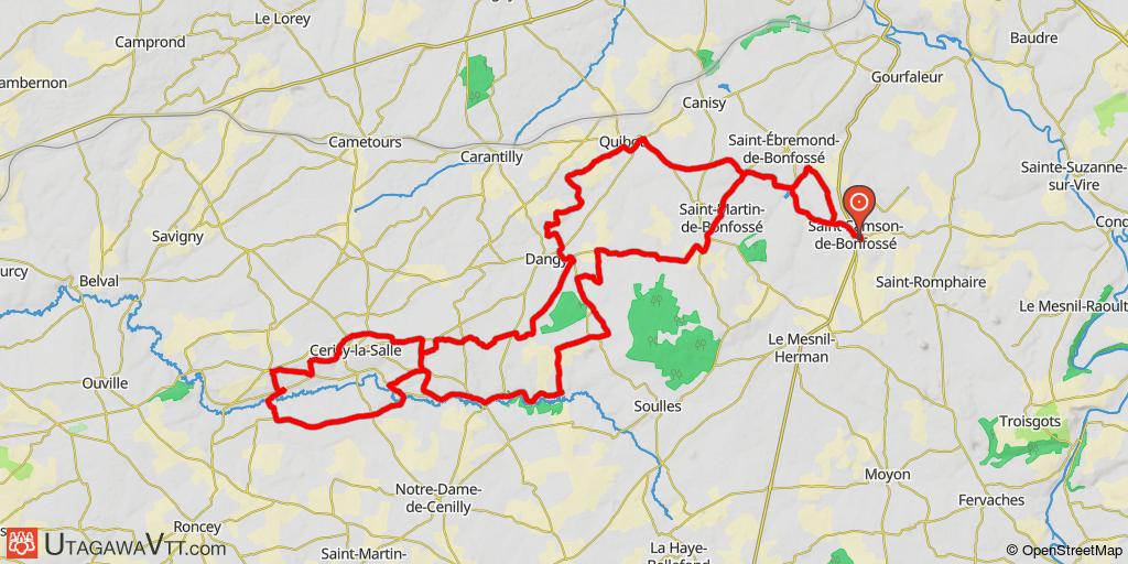Boucle autour de Saint-Sansom-de-Bonfosse