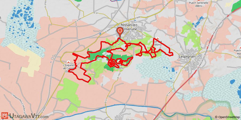 Circuit au sud de Nissan-lez-Ensérune