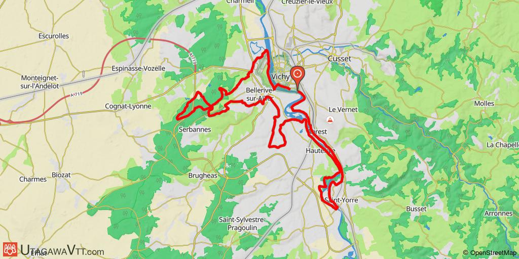 Des bords de l'Allier à la forêt de Serbannes
