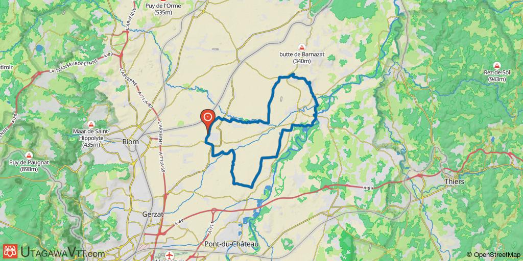 Ennezat - Butte de Montgacon - Joze - Chavaroux - Ennezat