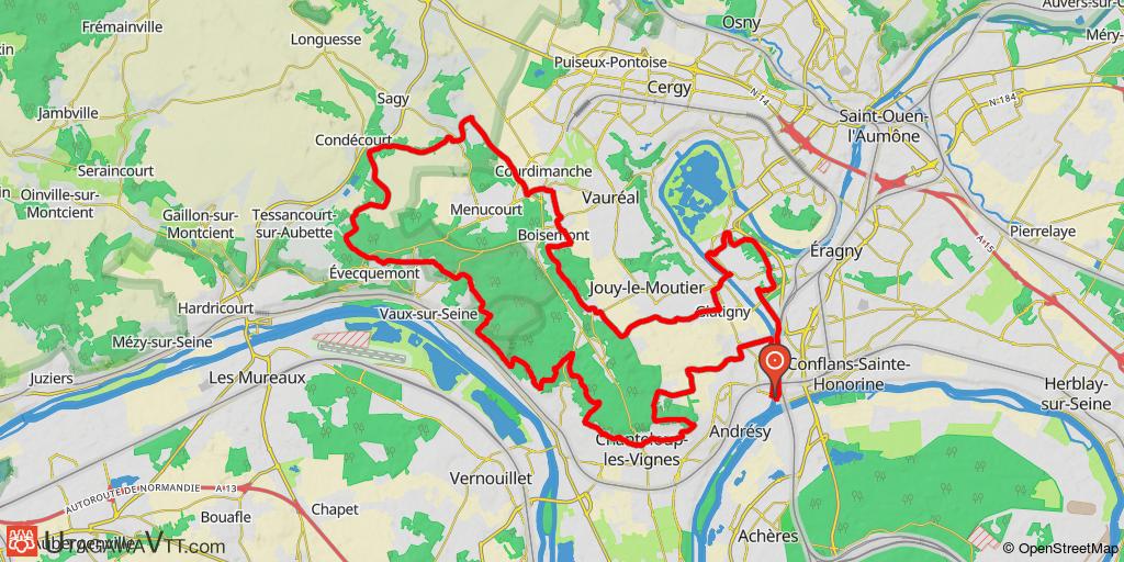 Tour de la butte de l'Hautil