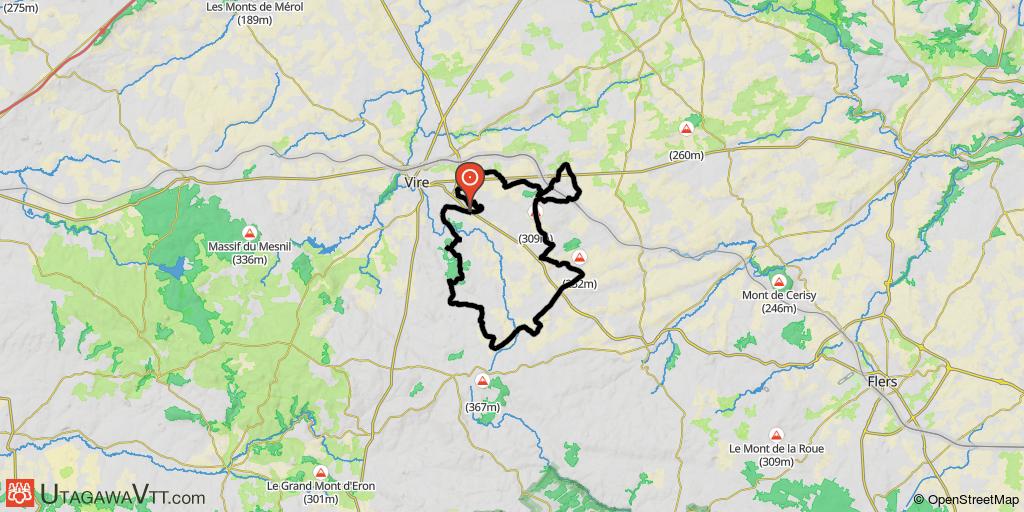 Bocage Virois - Circuit VTT-FFC N° 25