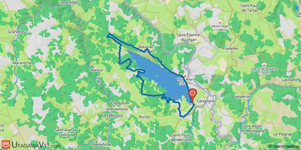 Tour du lac de Naussac