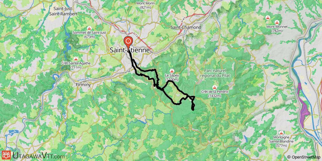 De Saint-Etienne au Bessat avec quelques détours