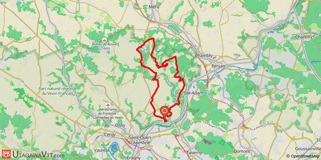Vallons et plateaux du Vexin français au départ d'Auvers