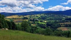 Sur le retour, vue sur les Bois Noirs