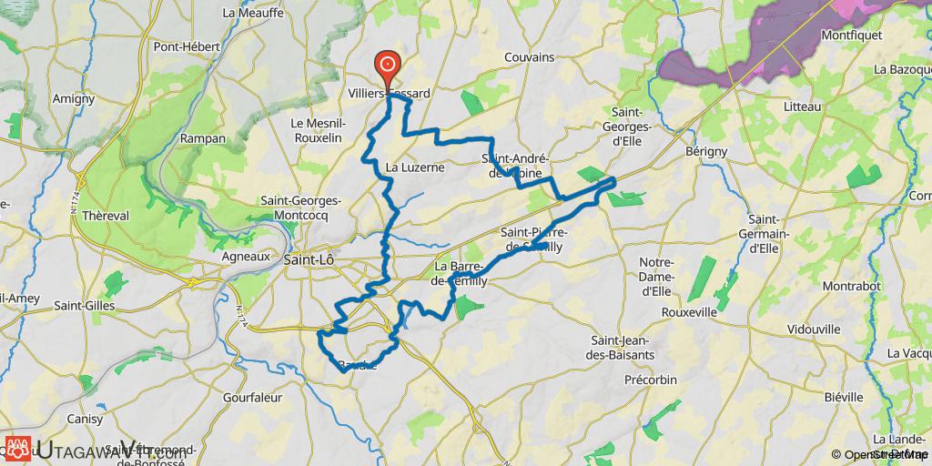 Circuit à l'est de Saint-Lô