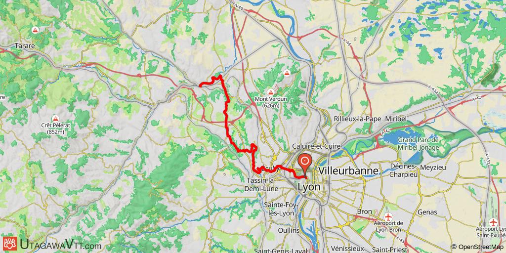 Lyon - Lozanne en VTT