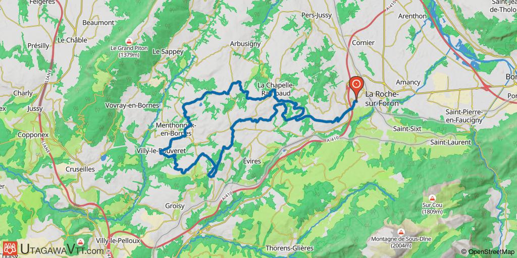Entre les Bornes et le Salève - Variante depuis Eteaux