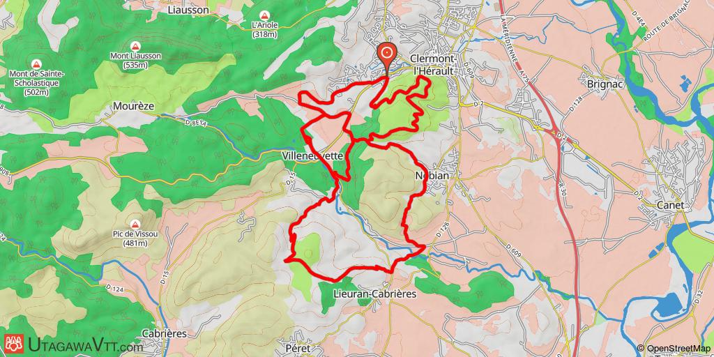 Salagou - La Ramasse - Villeneuvette - La Dourbie