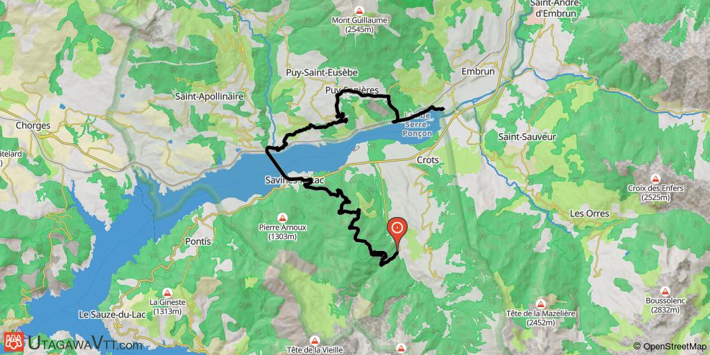 De l'abbaye de Boscodon au plan d'eau d'Embrum