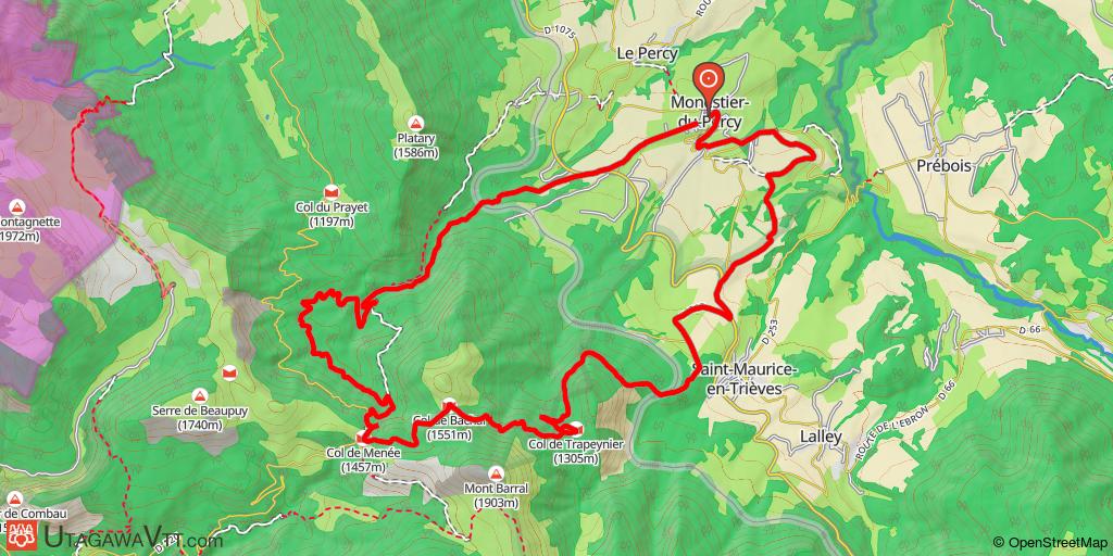 Monestier du Percy - Col de Menée