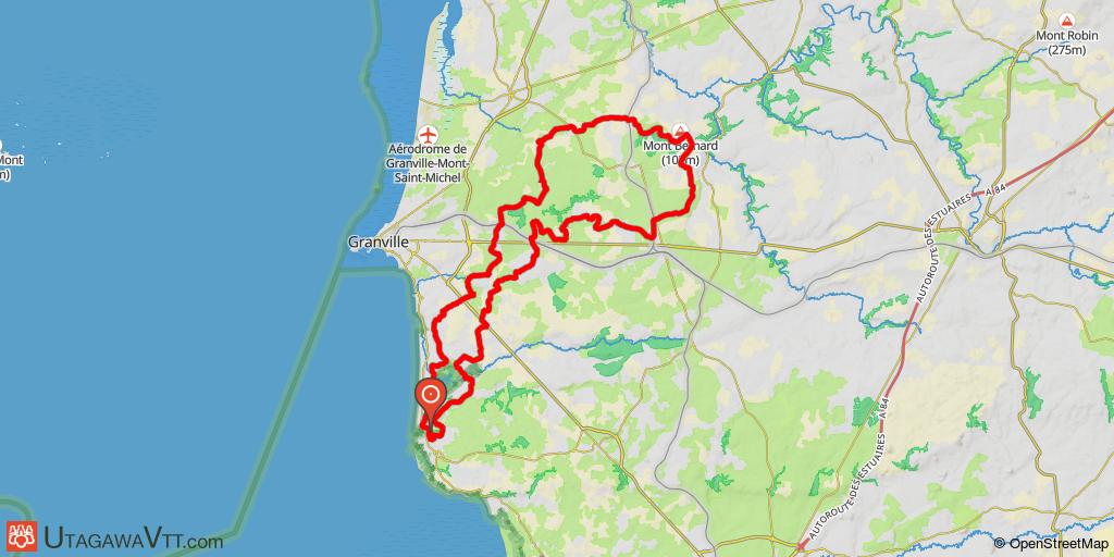 Carolles - Hudimesnil + Circuit rouge n°1 du Pays Granvillais
