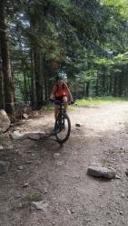 Noémi a la fin de la piste raide , elle a rien laché