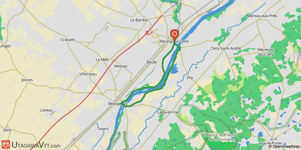 Bords de Loire à vélo (variante topo 2094)