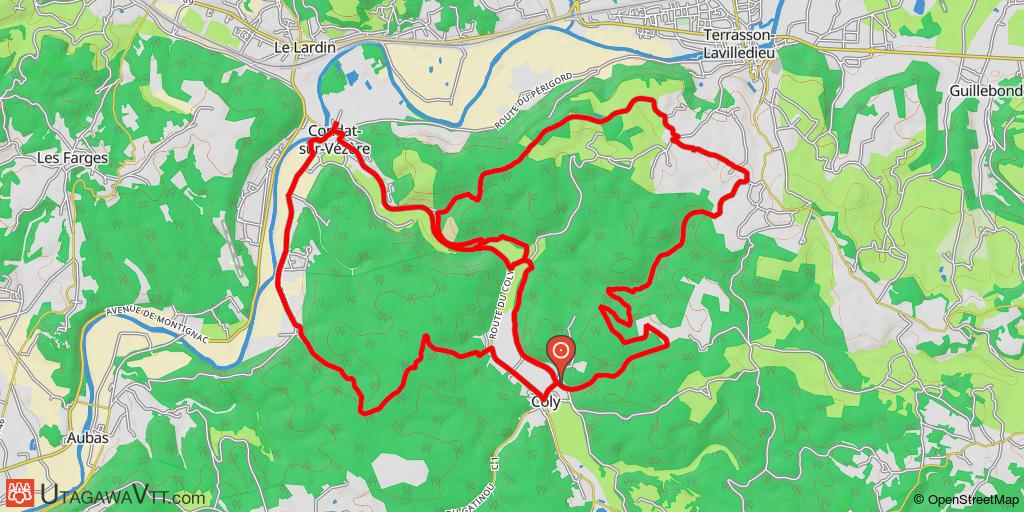 Boucle autour de Condat sur Vézère