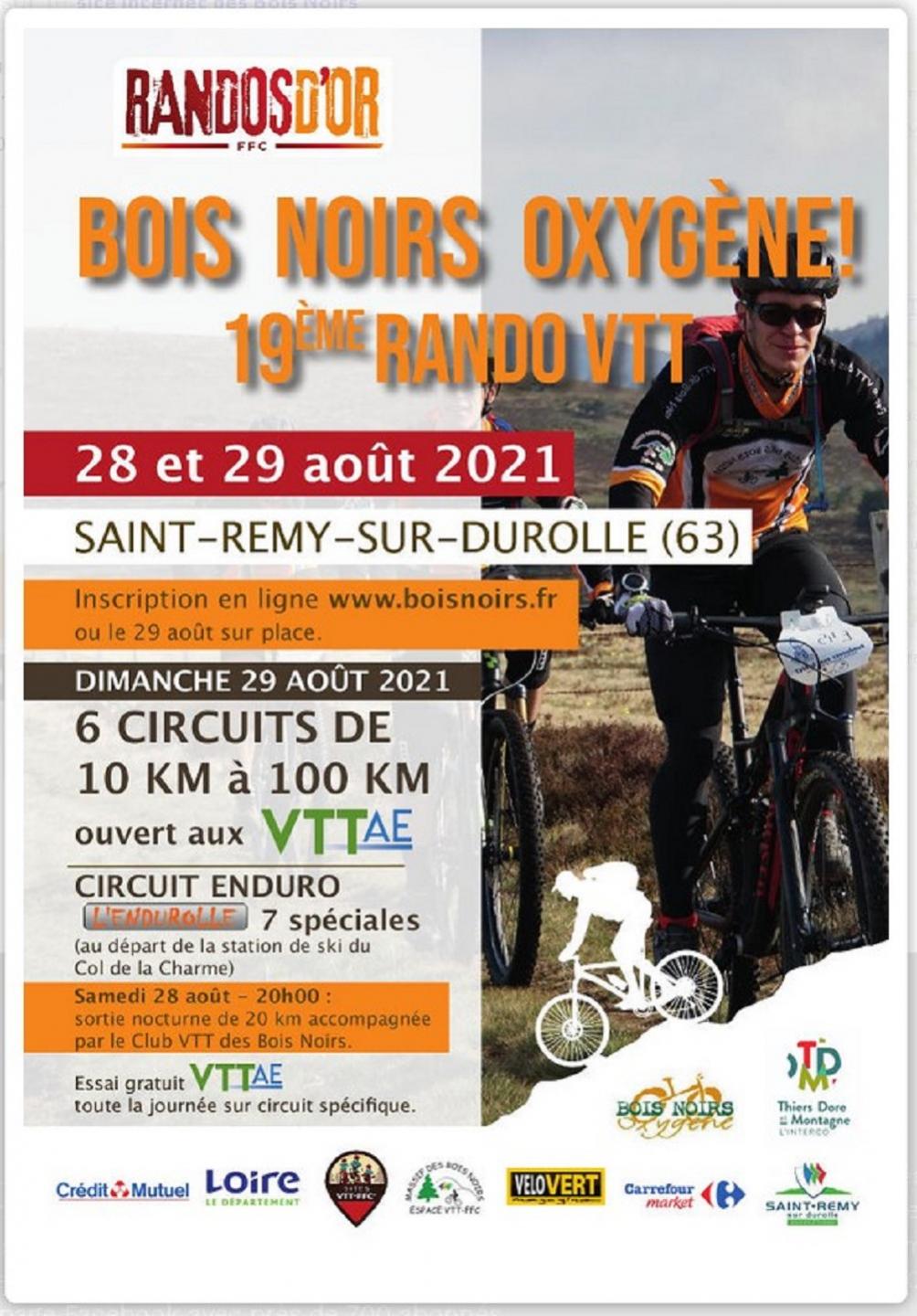 Bois Noirs Oxygène 2021 - 19ème édition (BNO-2021-100 km)