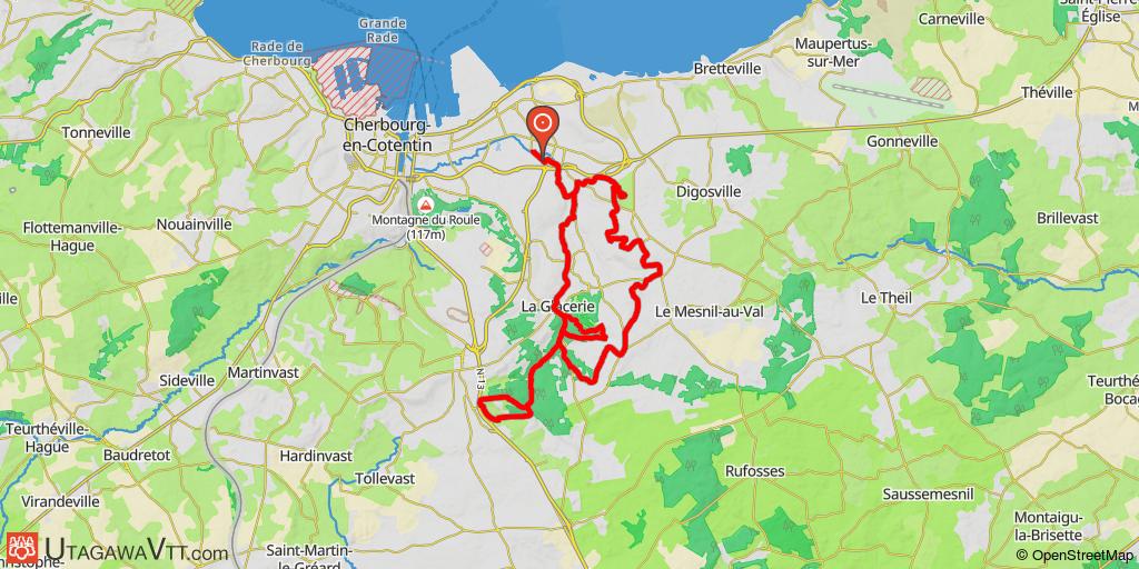 Tour des pistes de Tourlaville - La Glacerie