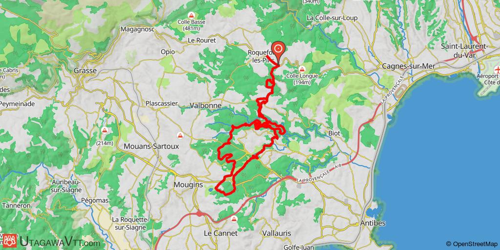 Roquefort-les-Pins - Mougins - La Valmasque - Roquefort