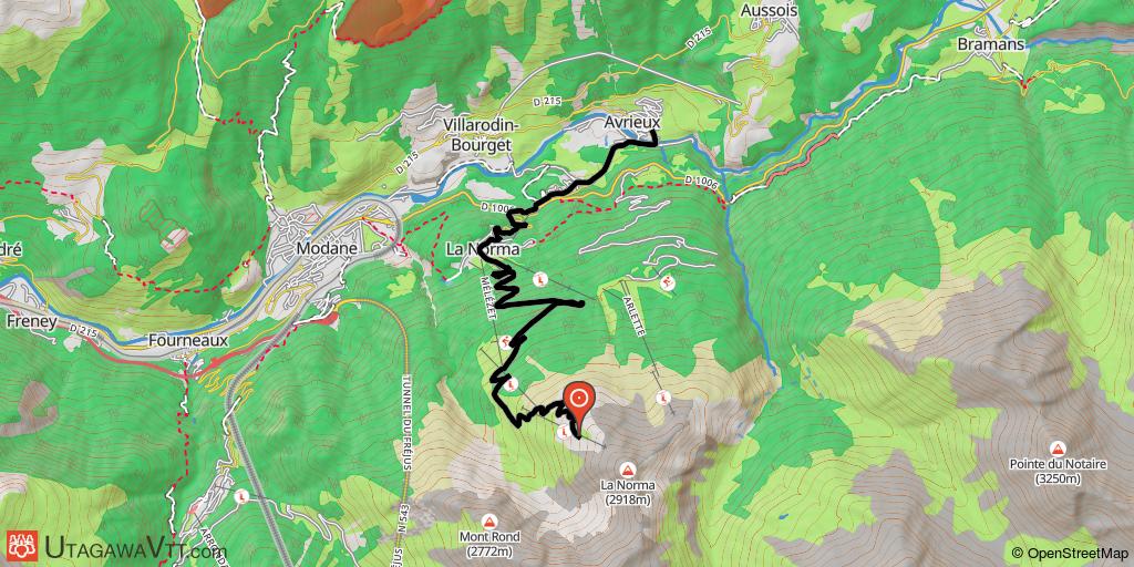 Descente de la face de la Norma