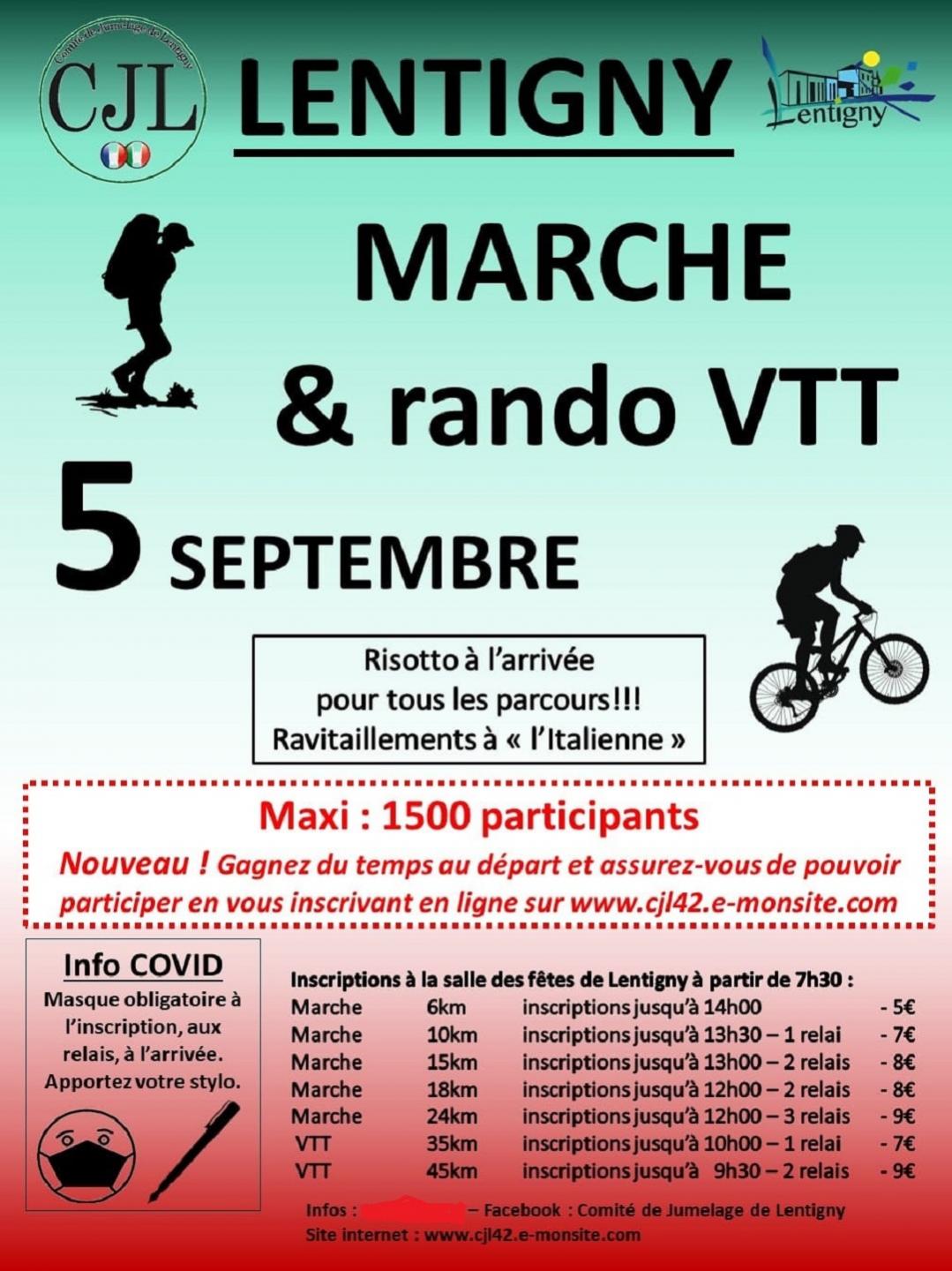 Marche du Comité de Jumelage de Lentigny 2021 - 38 km