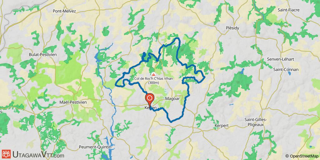 Ciruit au départ de Kérien
