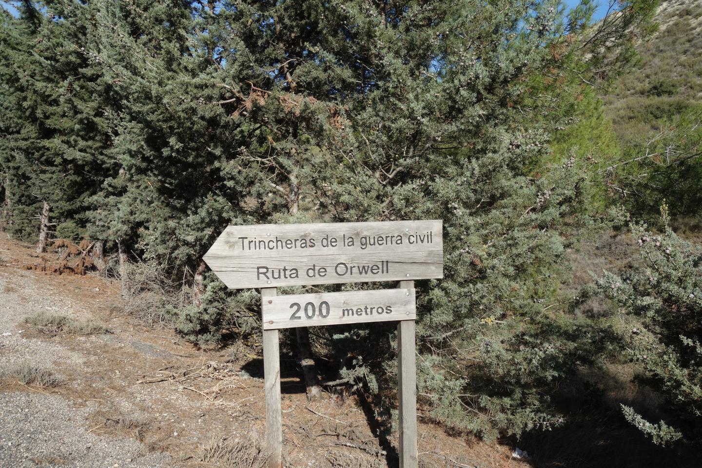 Alcubierre - Trincheras - Ruta Orwell - San Caprasio - Alcubierre