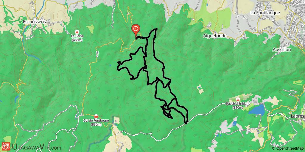 Dans la forêt de Montaud - Variante