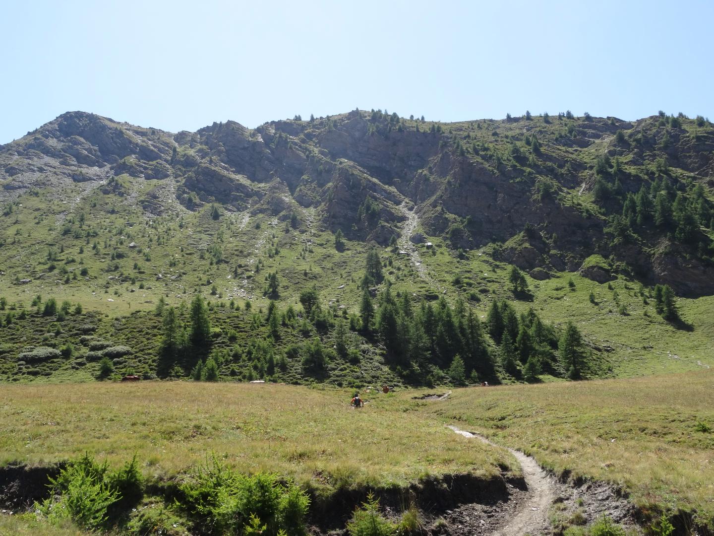Montée au collet de Gilly - Descente vers Ristolas
