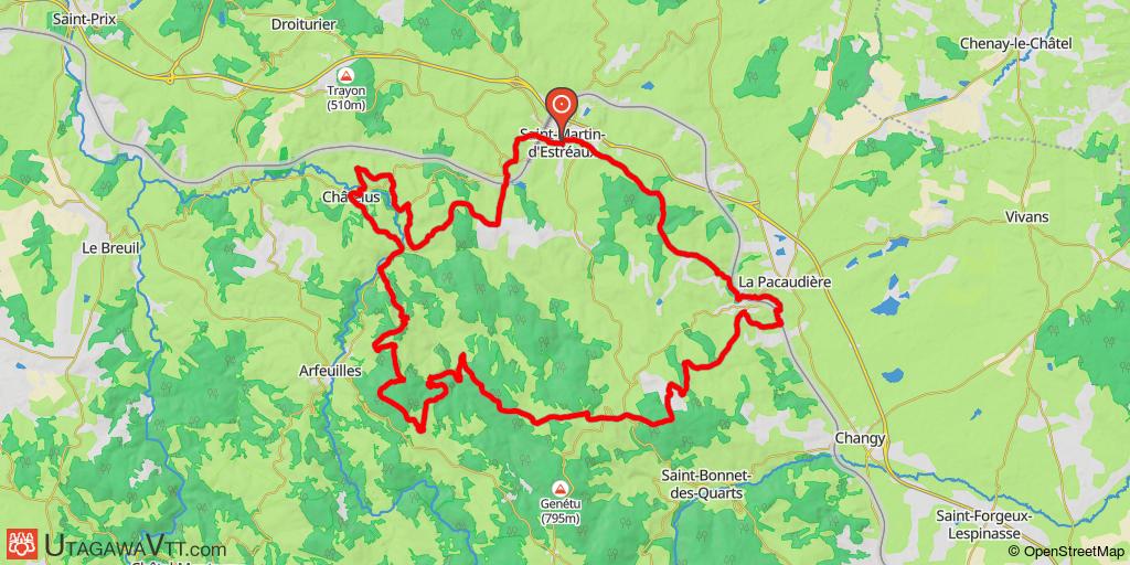 Rando du Sou des Ecoles de Saint-Martin-d'Estreaux - 44 km