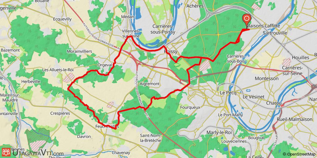 Boucle au départ de Maisons-Laffitte