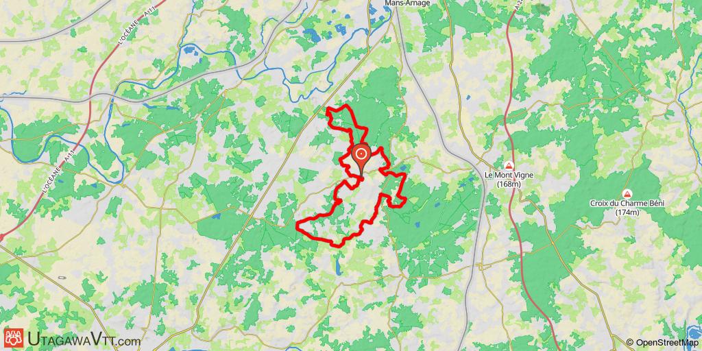 Circuit au départ d'Yvré-le-Pôlin