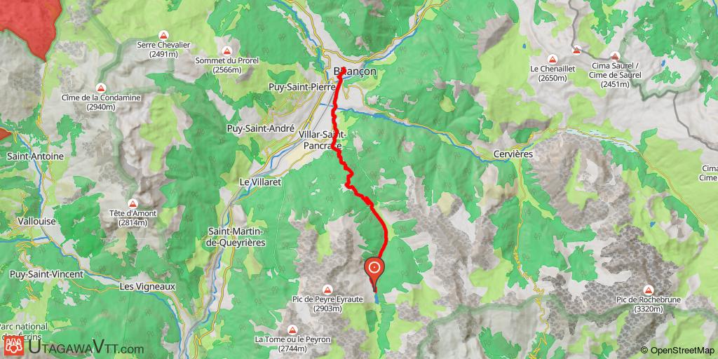 Descente du lac de l'Orceyrette jusqu'à Briançon