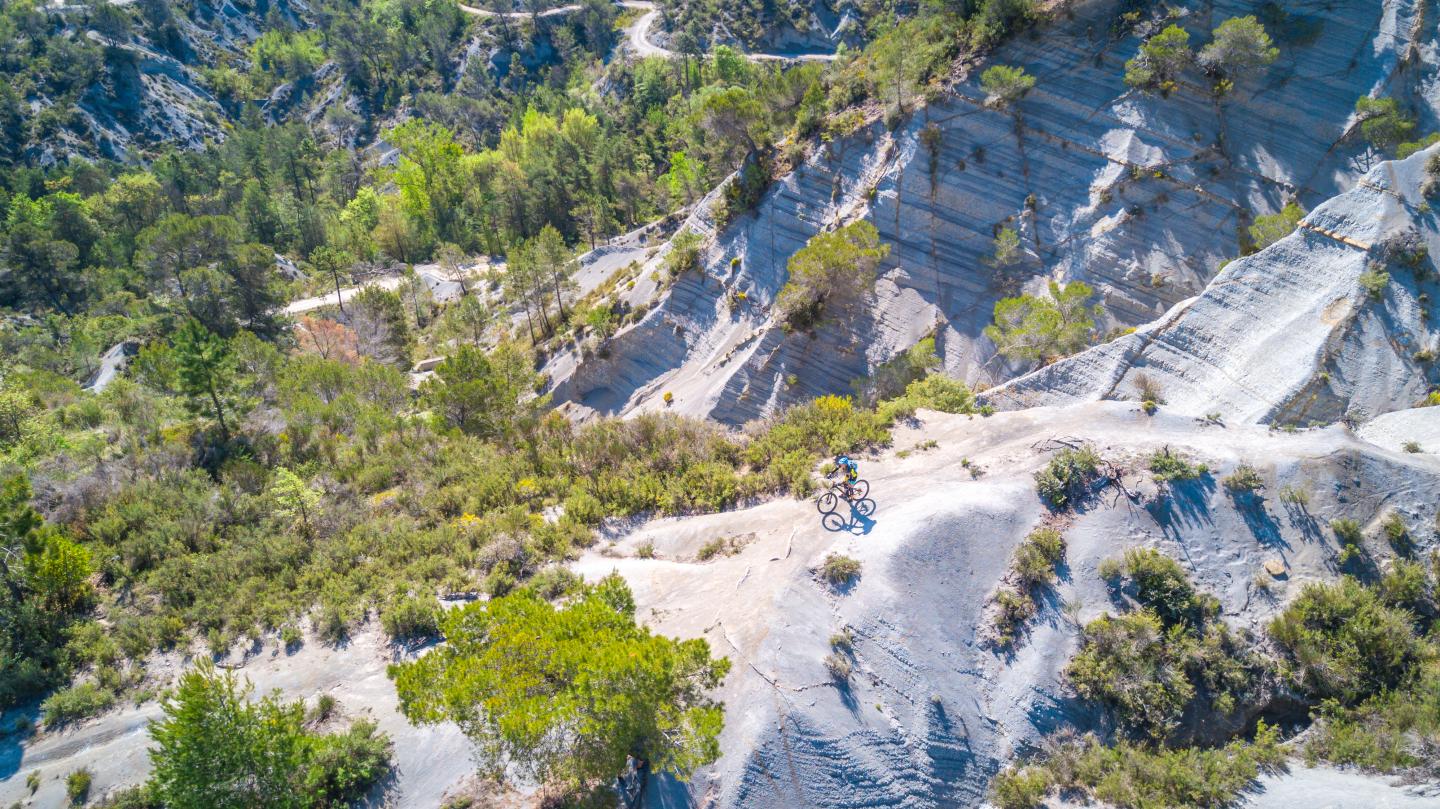 Les dalles de Berre depuis l'Escarène