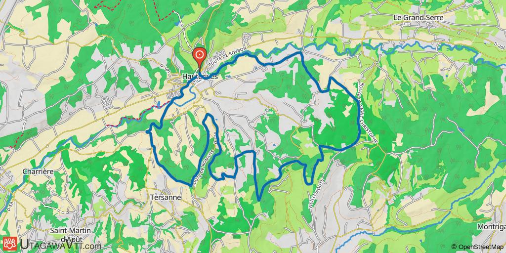 Espace VTT-FFC - Hauterives - Circuit N° 2