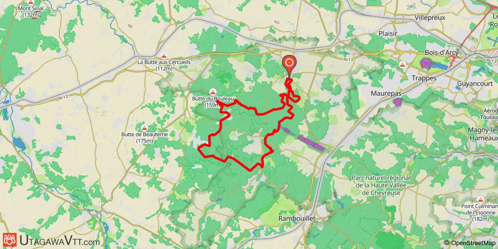 Boucle en forêt de Rambouillet au départ de Montfort-l'Amaury