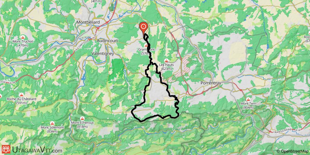 Roche d'Or par l'est - Variante 1