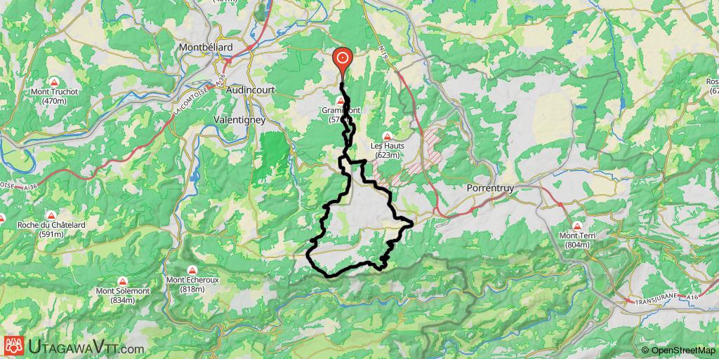 Roche d'Or par l'est - Variante 2