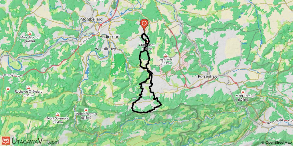 Roche d'Or par l'ouest - Variante 1