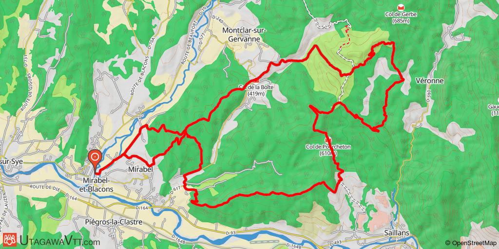 Circuit au départ de Mirabel-et-Blacons