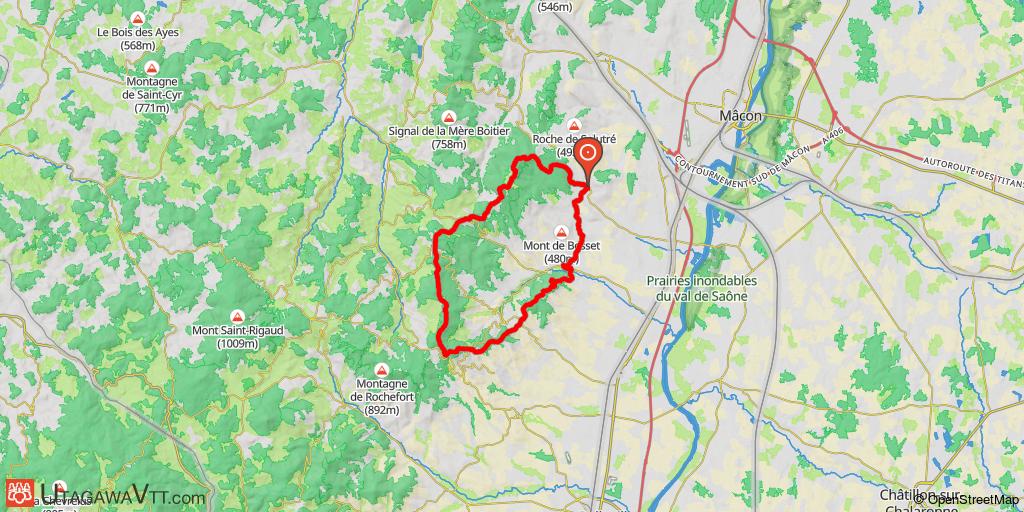 Circuit au départ de Leynes