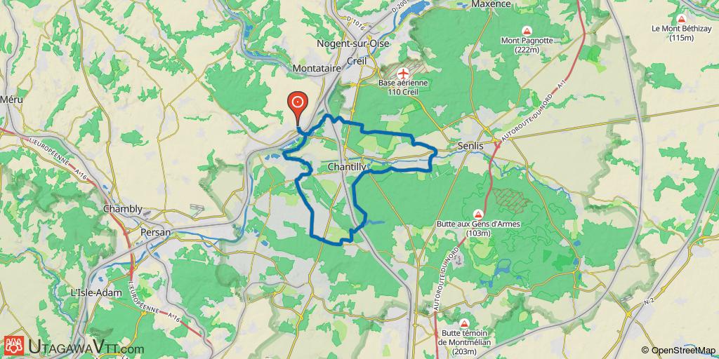Saint-Leu-d'Esserent - Chantilly - Gouvieux