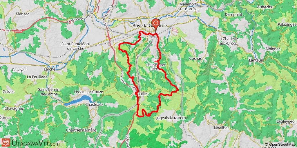 Boucle Brive - Jugeals - Noailles