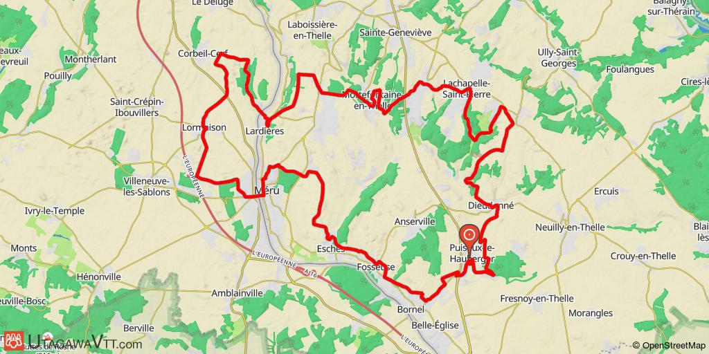 Tour en pays de Thelle au départ de Puiseux-le-Hauberger