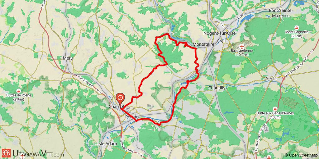 Tour en pays de Thelle et du Thérain
