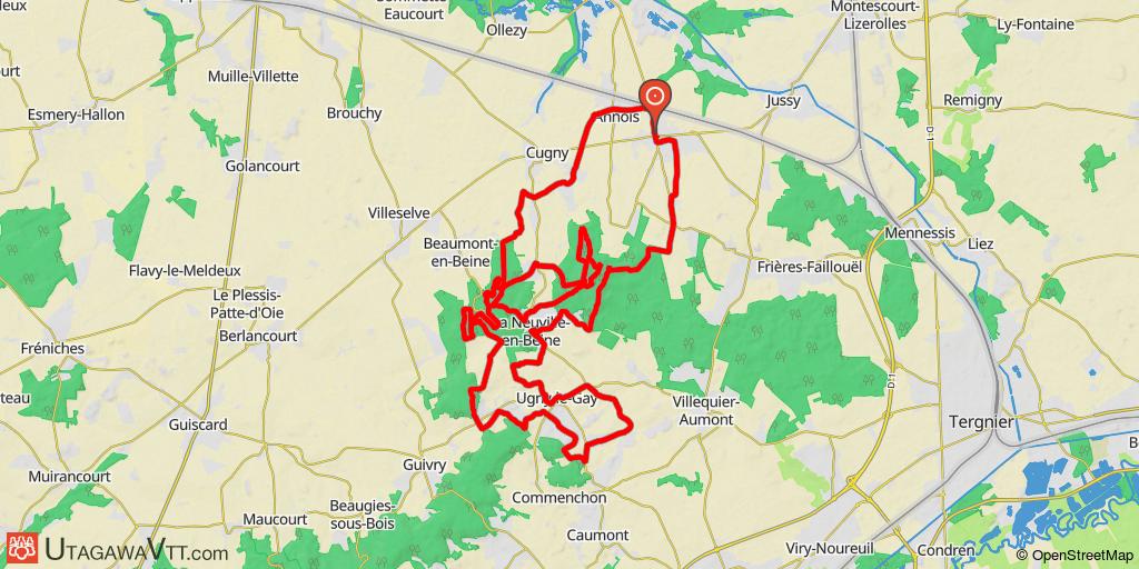 Flavy-le-Martel - Infernale 2022 - 42 km